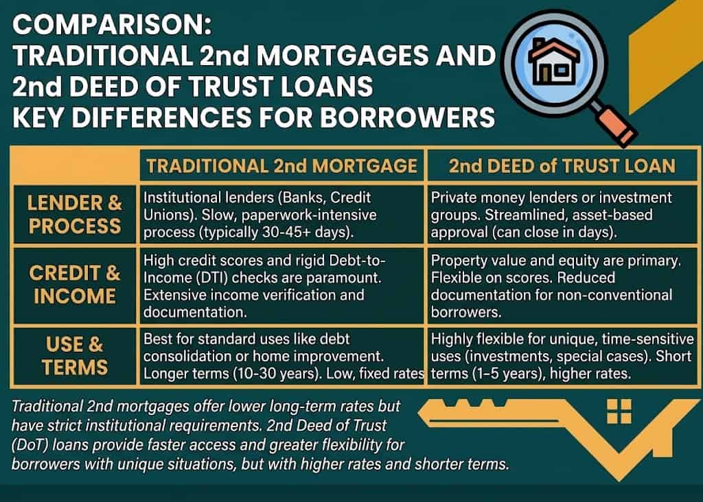 Second Trust Deeds Loan 1 Residential Second Trust Deeds Infographic
